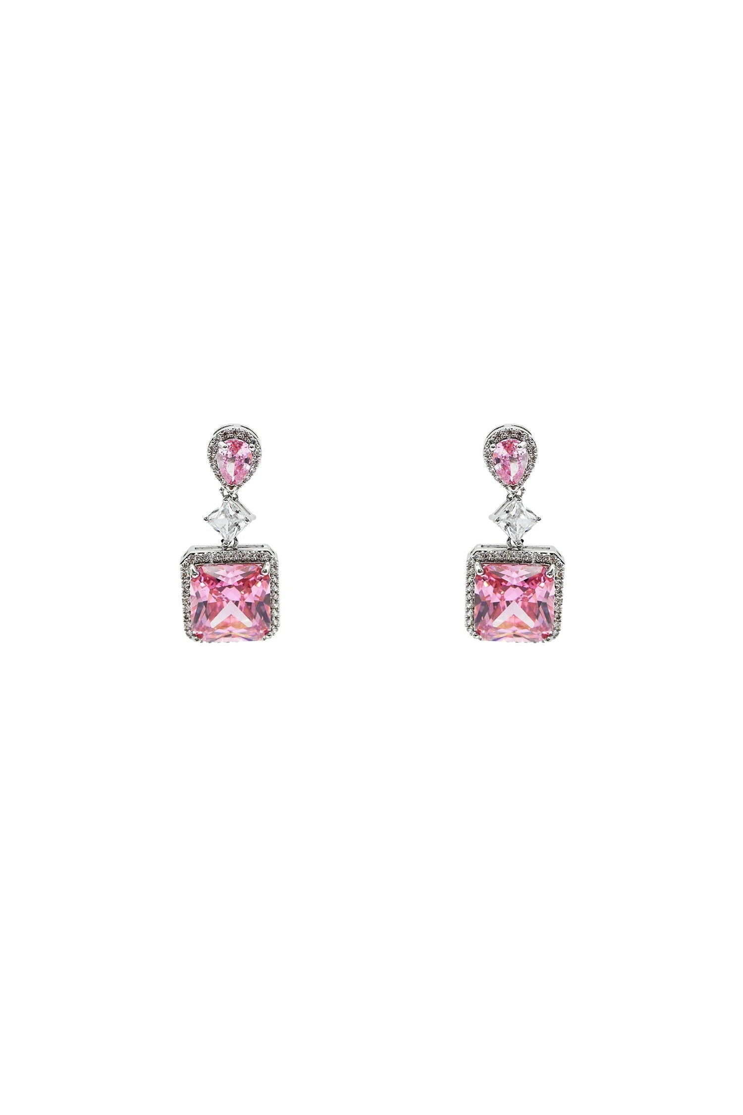 Remi Pink Embellished Earrings