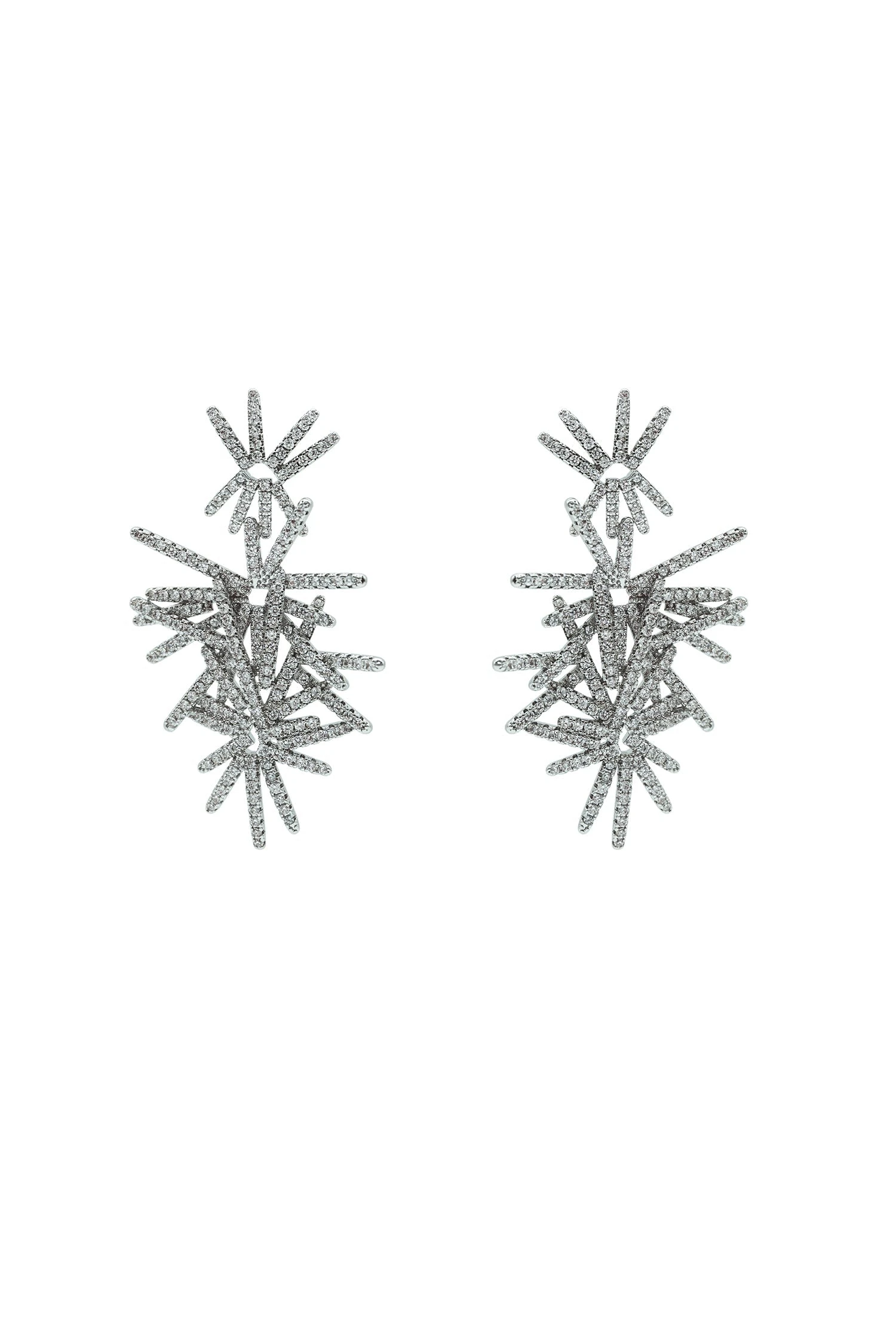 Anais Silver Statement Earrings