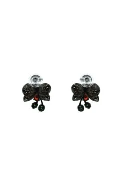Amandine Black Floral Studs -Alamour Sale Store 135 8cb65e12 e481 4f42 b868 f2b53f80e64c