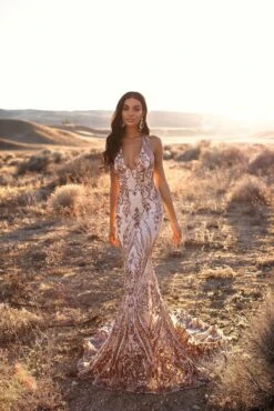 Ariya Sequin Gown - Rose Gold -Alamour Sale Store 16 15c7ba1b 5db7 4e44 9b4a 0e8f3d794761
