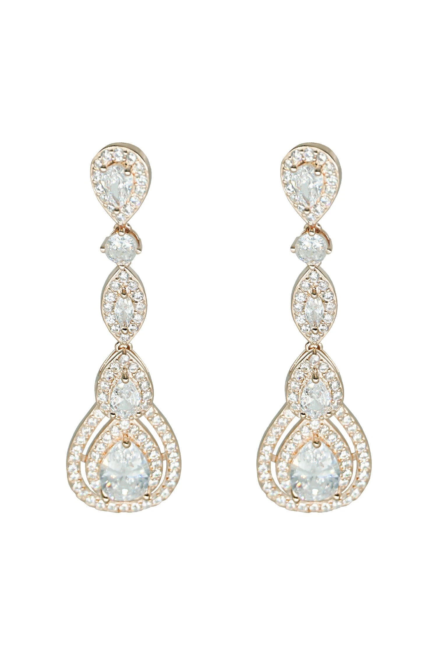 Manon Rose Gold Teardrop Earrings 1 Manon Rose Gold Teardrop Earrings