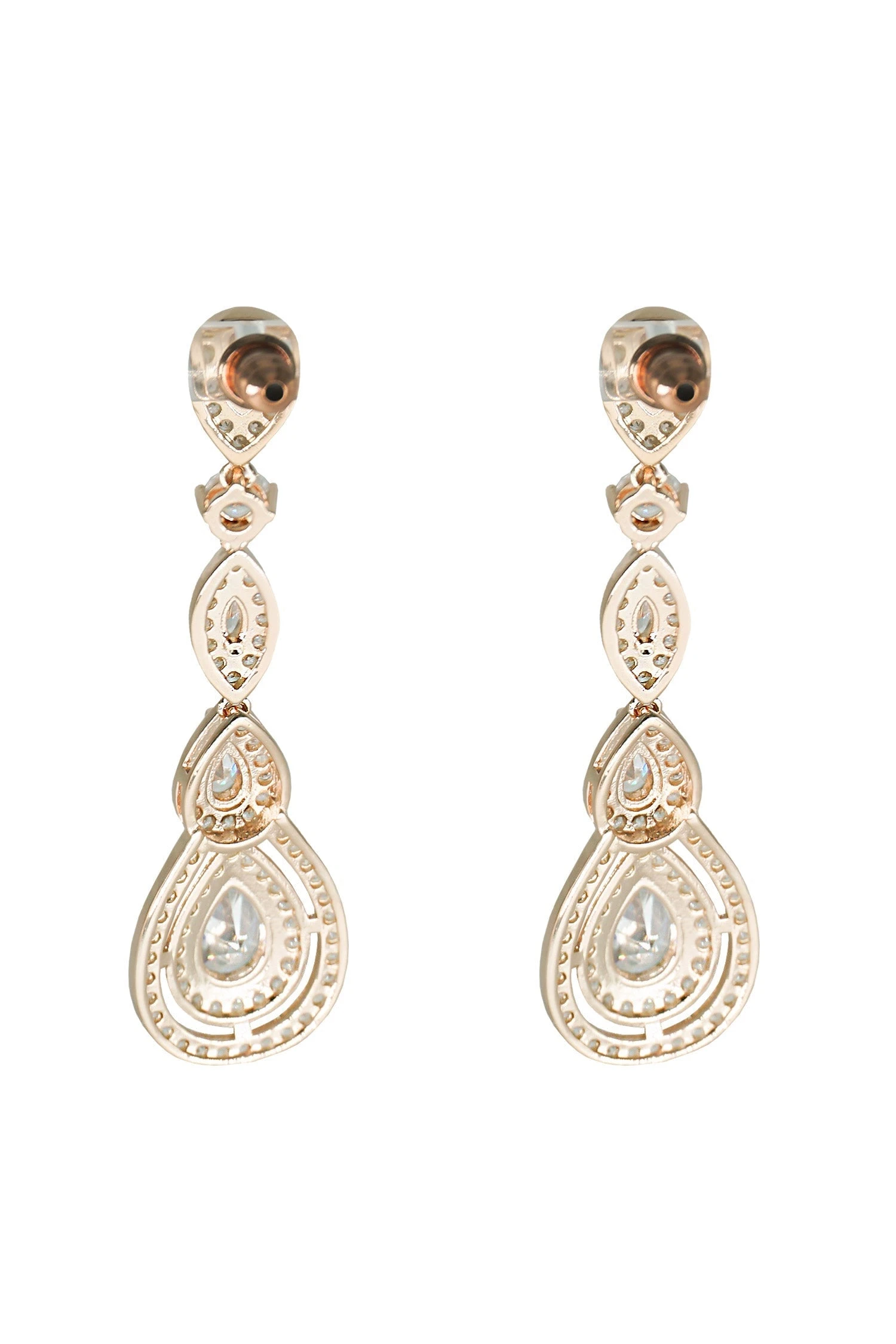 Manon Rose Gold Teardrop Earrings 3 Manon Rose Gold Teardrop Earrings - Image 3