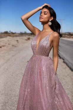 Electra Glitter Gown - Rose Gold -Alamour Sale Store 26 e1d53561 31e6 4c6e b655 f2effd89c831