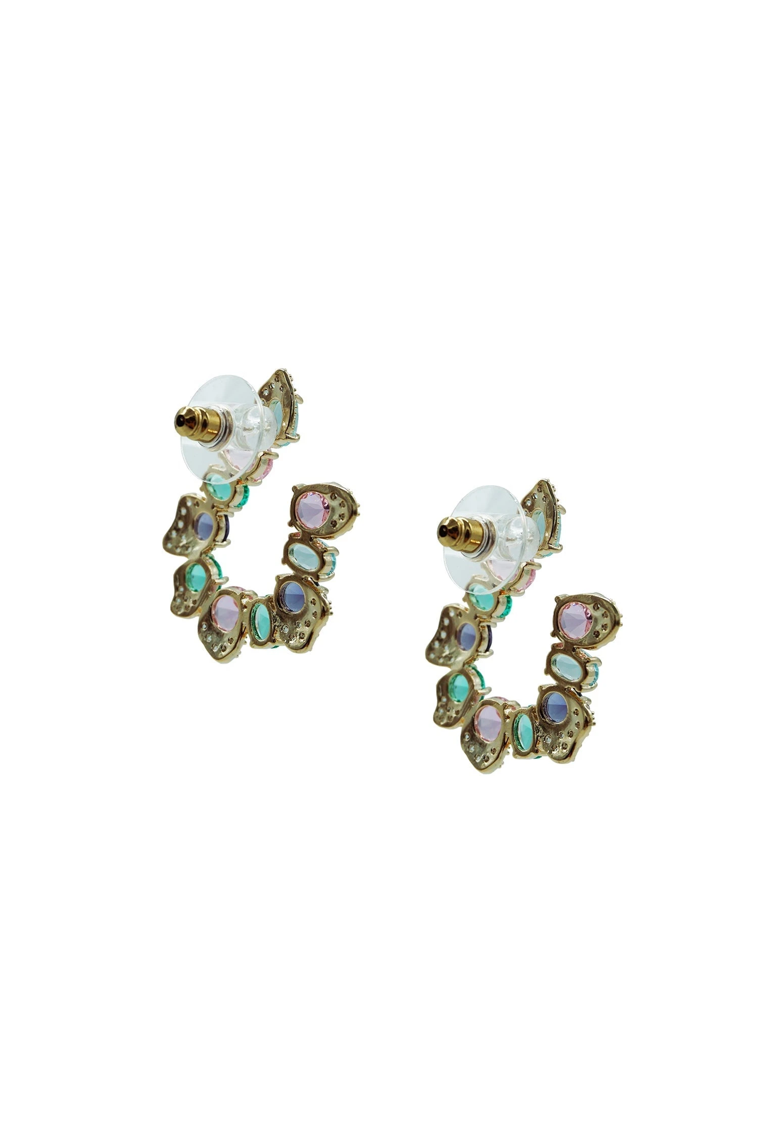 Kasia Multicoloured Gem Earrings 2 Kasia Multicoloured Gem Earrings - Image 2