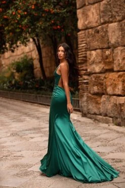 Felicita Satin Gown - Emerald -Alamour Sale Store 328 ba9efbc2 5993 4453 8ded adf575f8fa20