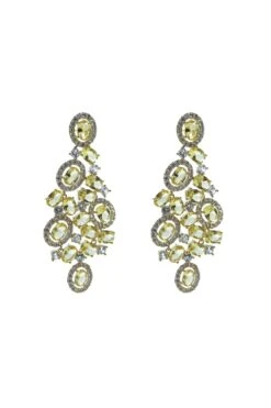 Blanche Yellow Gem Earrings