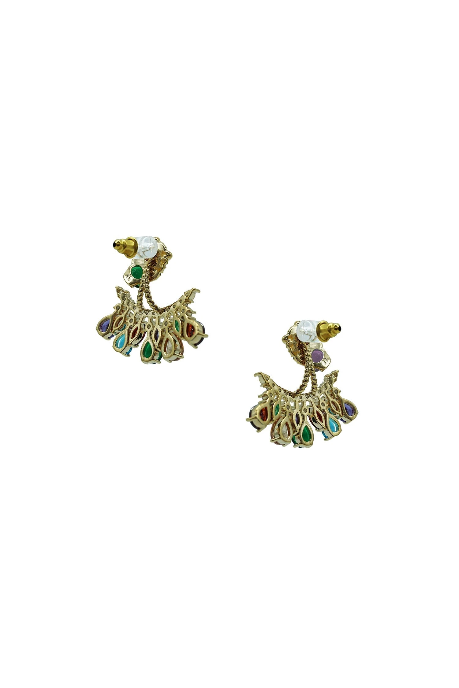 Maeve Multicoloured Lion Statement Earrings 2 Maeve Multicoloured Lion Statement Earrings - Image 2