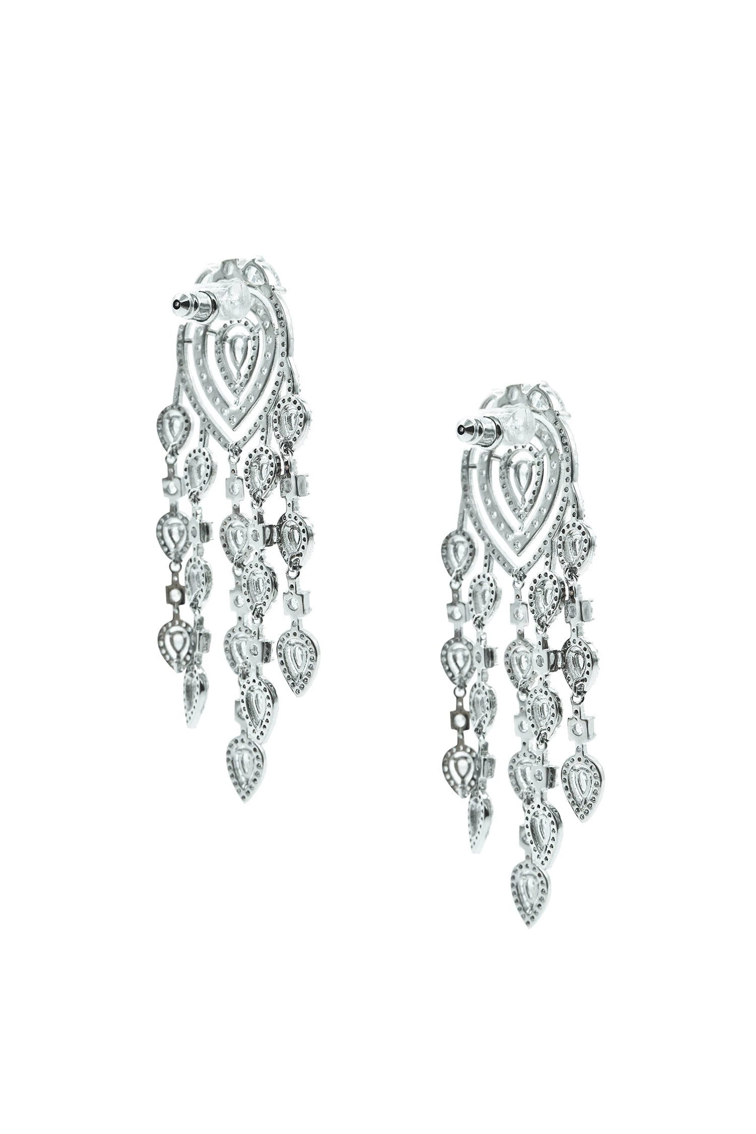 Milana Silver Chandelier Earrings 2 Milana Silver Chandelier Earrings - Image 2