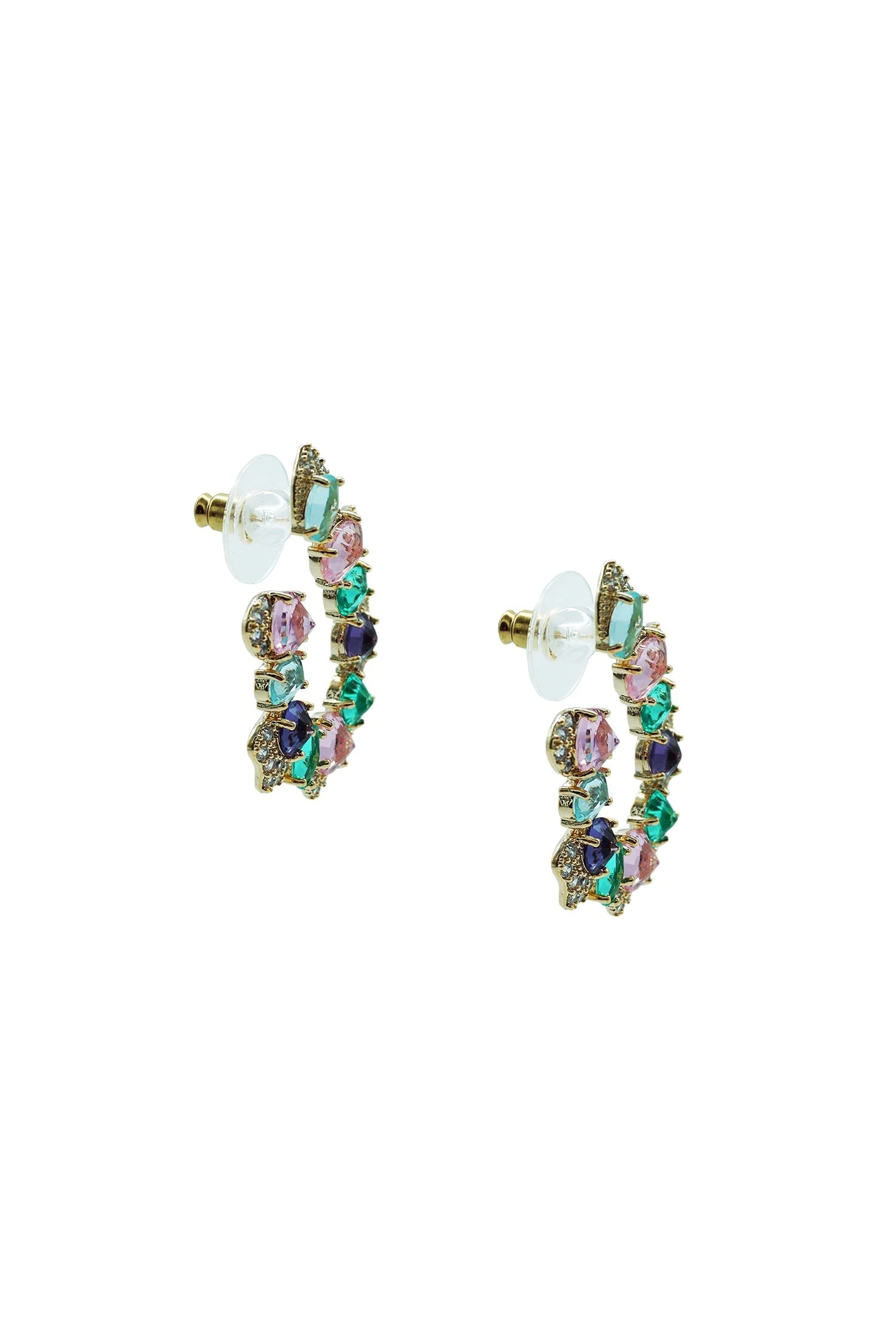 Kasia Multicoloured Gem Earrings 3 Kasia Multicoloured Gem Earrings - Image 3