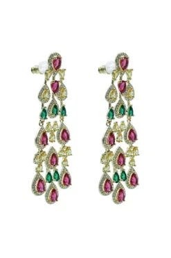 Juliet Multicoloured Chandelier Earrings -Alamour Sale Store 481