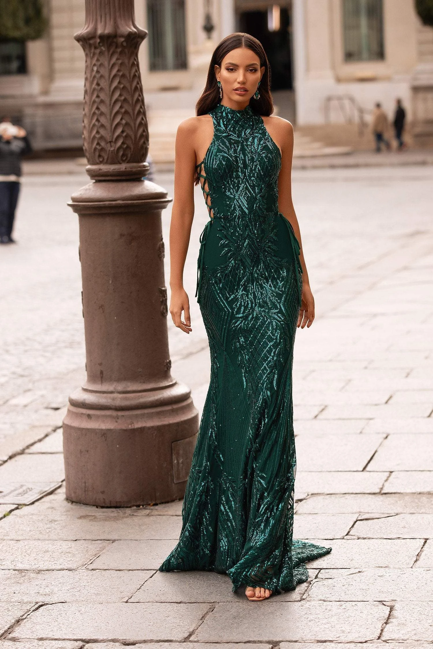 Belinda Sequin Gown - Emerald 1 Belinda Sequin Gown - Emerald