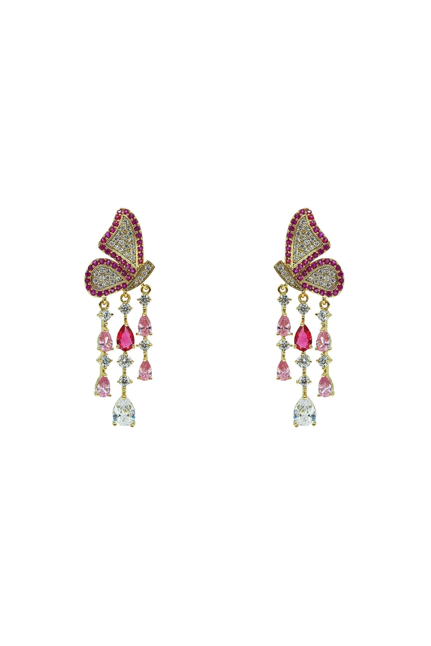 Mariposa Rosy Butterfly Earrings 1 Mariposa Rosy Butterfly Earrings