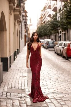 Kalila Sequin Gown - Burgundy 5 Kalila Sequin Gown - Burgundy -Alamour Sale Store 9 dc970b99 4c92 4f88 bd79 87465cb7b697