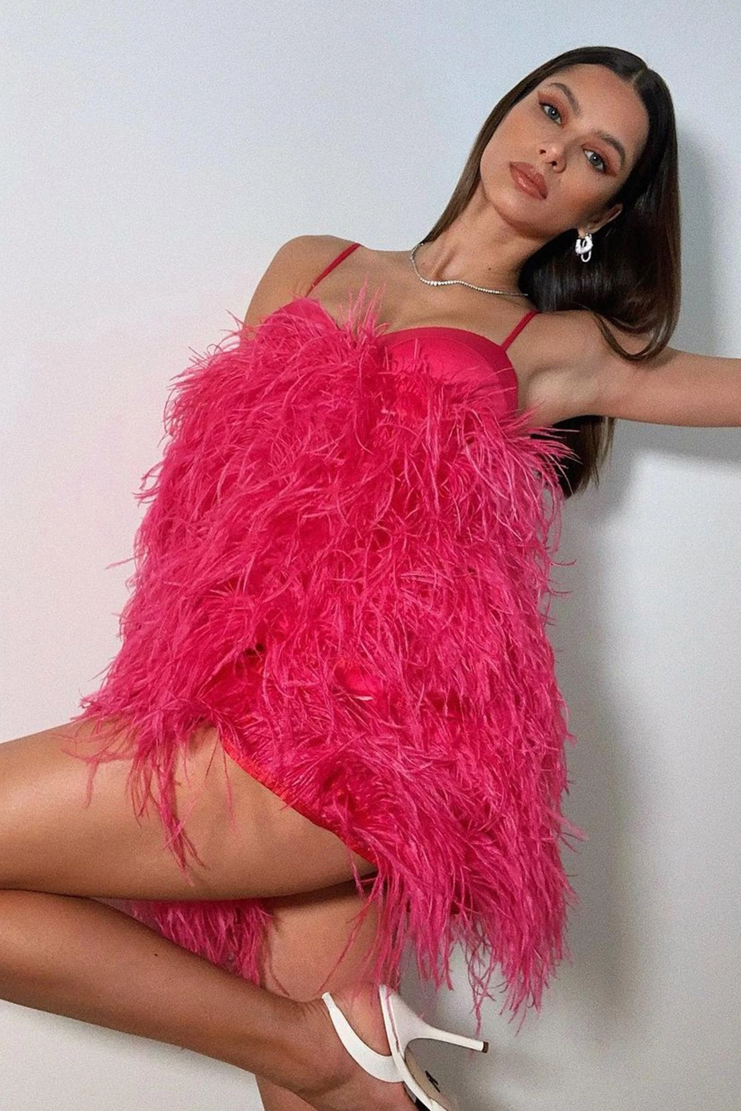 Kaila Dress - Hot Pink 3 Kaila Dress - Hot Pink - Image 3